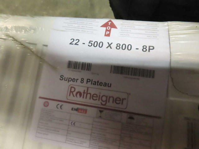 Rotheigner - s8 type 22 - vlakke paneelradiator 50x80cm - afbeelding 3 van  3