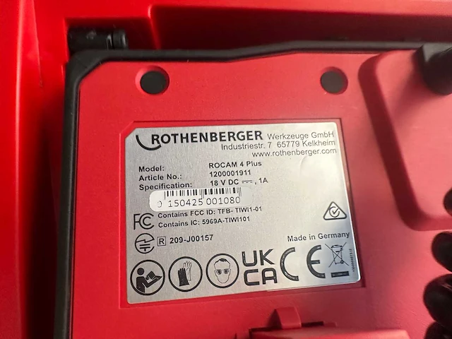 Rothenberger - rocam 4 plus met 30mm camera kop - rocam 4 plus - rioolinspectiecamera - afbeelding 4 van  9