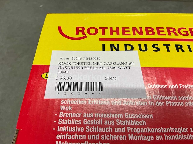 Rothenberger gaskomfoor (3x) - afbeelding 3 van  4