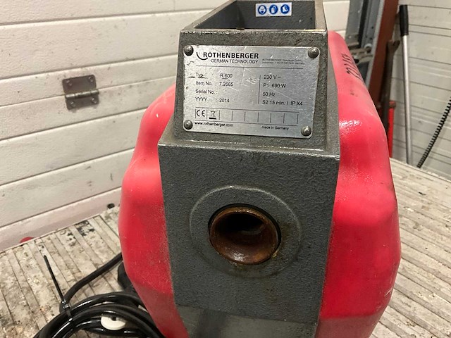 Rothenberger r600 buisreinigingsmachine - afbeelding 4 van  5