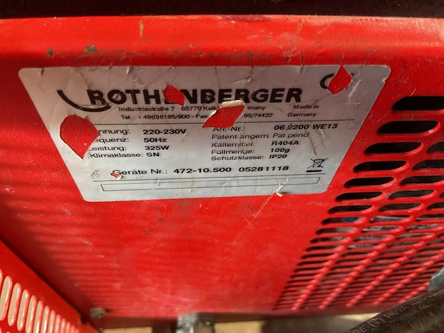 Rothenberger rofrost turbo pijpbevriezingsmachine - afbeelding 5 van  5