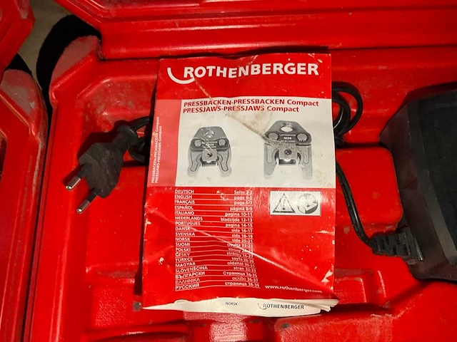 Rothenberger romax 3000 accu persklauw - afbeelding 10 van  10