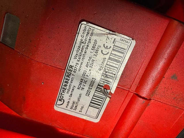 Rothenberger romax 3000 accu persklauw - afbeelding 6 van  7