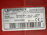 Rothenberger romax 3000 accu persklauw - afbeelding 7 van  8