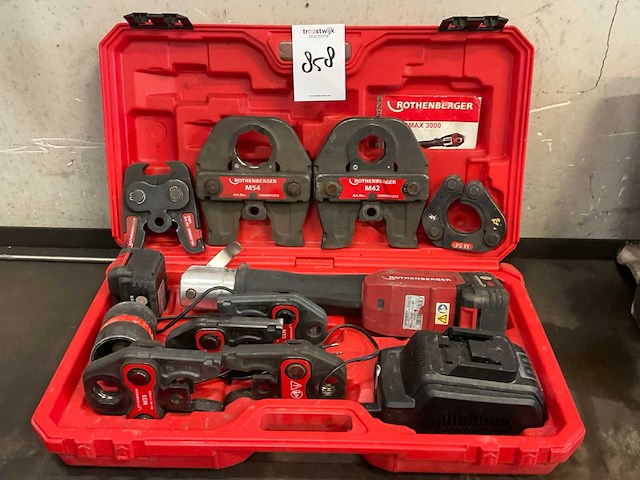Rothenberger romax 3000 accu perstang set - afbeelding 1 van  6