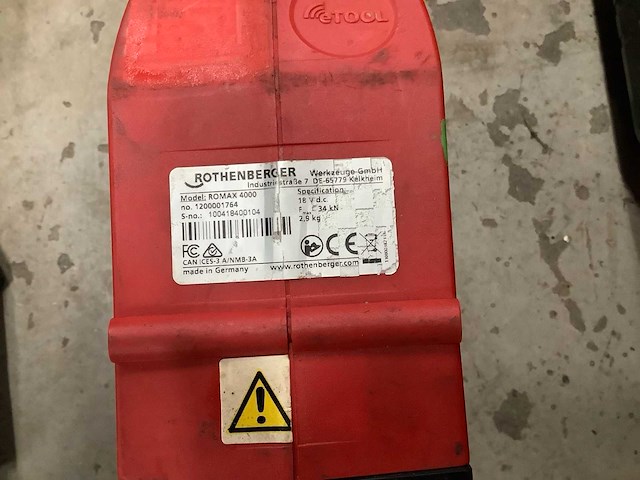 Rothenberger romax 400 persmachines - afbeelding 5 van  5