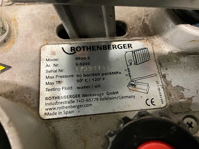 Rothenberger rp50-s testpomp - afbeelding 4 van  4