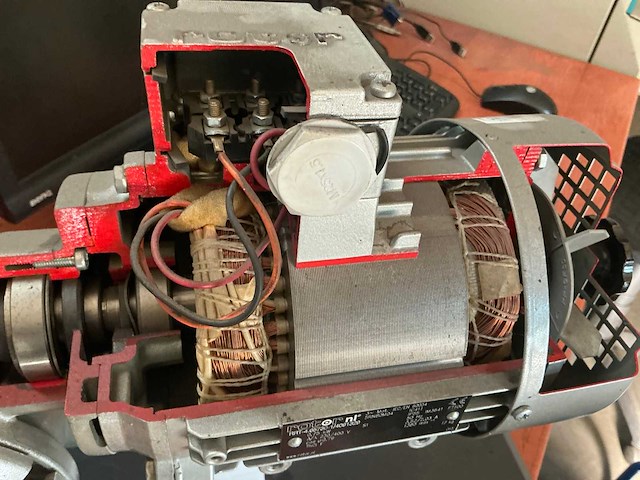 Rotor elektromotor opengewerkt - afbeelding 8 van  9
