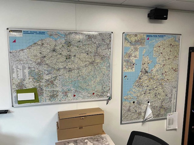 Route kaart nederland en belgië - afbeelding 1 van  3