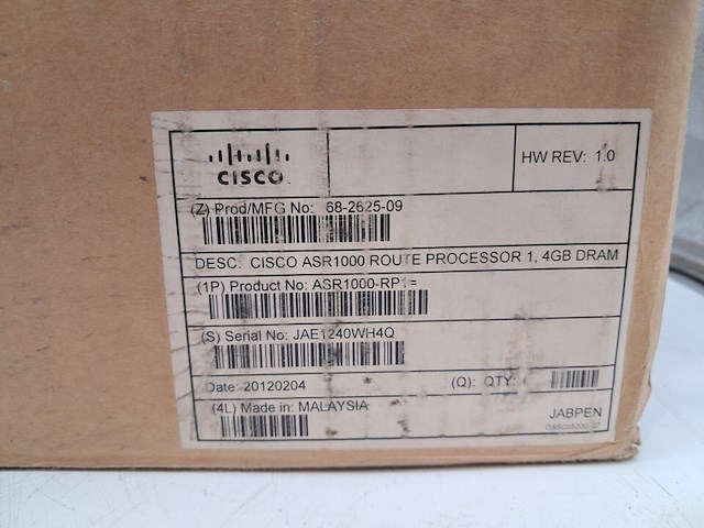 Route processor, cisco, asr 1000 4gb, 2012 - afbeelding 2 van  4
