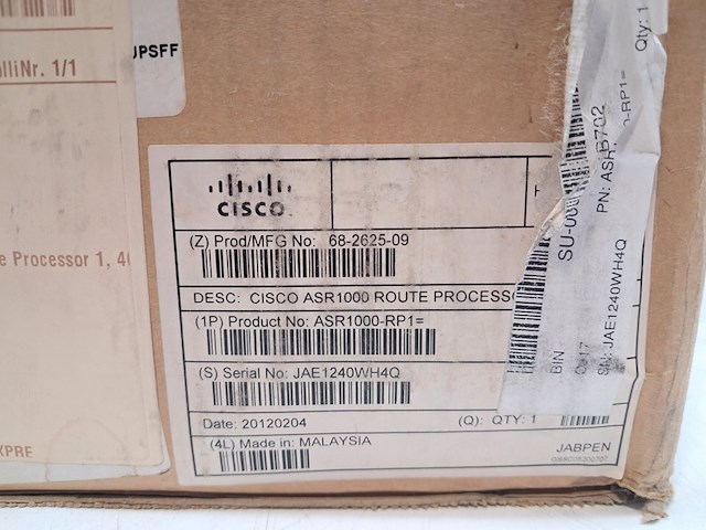 Route processor, cisco, asr 1000 4gb, 2012 - afbeelding 4 van  4