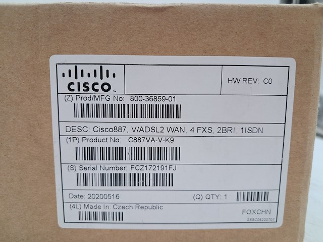 Router, cisco, c887vavk9, 2020 - afbeelding 2 van  4