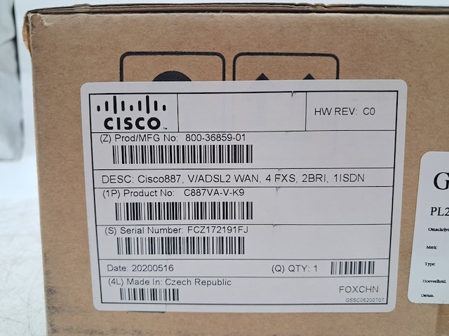 Router, cisco, c887vavk9, 2020 - afbeelding 4 van  4