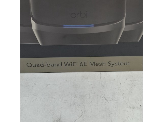 Router systeem, netgear, orbi black - quad band wifi 6e mesh system - afbeelding 2 van  6
