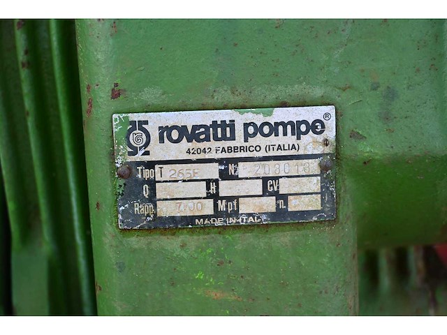 Rovatti t265b mobiele beregeningspomp - afbeelding 5 van  9