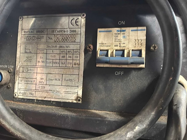 Rowac 4dc welding apparaat - afbeelding 3 van  4
