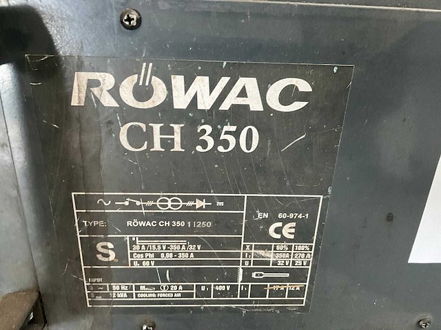 Rowac ch350 diverse lasmachines - afbeelding 8 van  8