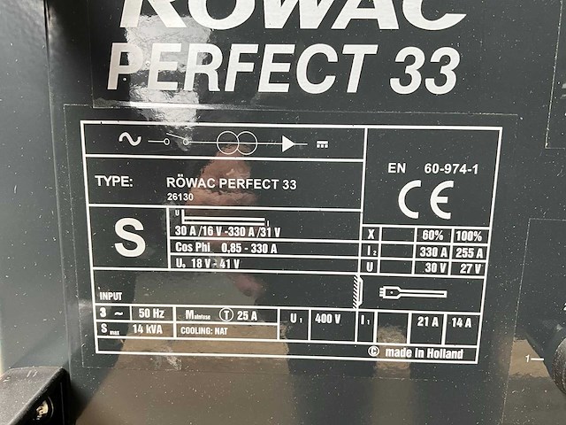 Rowac perfect 33 mig lasapparaat - afbeelding 12 van  12