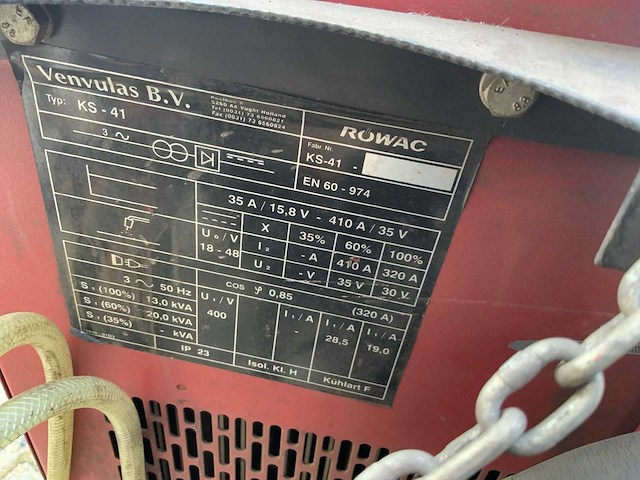 Rowac perfect 41 mig lasapparaat - afbeelding 9 van  10