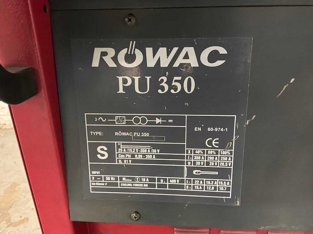 Röwac pu 350 mig lasapparaat - afbeelding 3 van  8