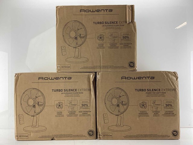 Rowenta - turbo silence extreme+ vu2750f0 - tafelventilator (3x) - afbeelding 1 van  3