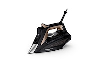 Rowenta dw6341d1 stoomstrijkijzer microsteam 400 hd 3de-zoolplaat 2500 w zwart, bruin - afbeelding 1 van  4