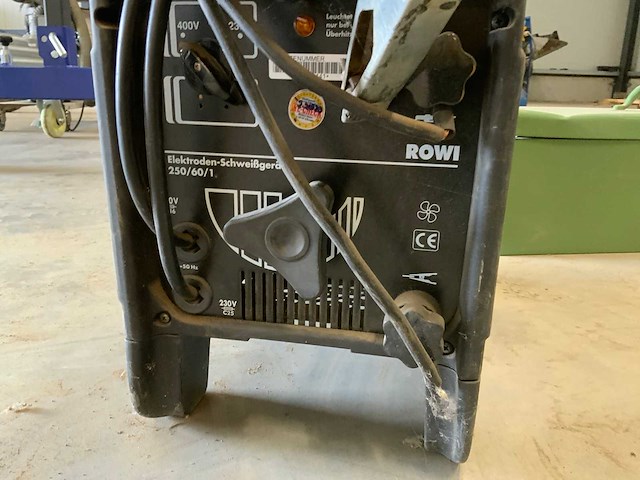 Rowi 260/60/1 elektrode lasapparaat met elektrode bewaarkist - afbeelding 5 van  8