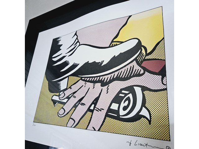 Roy lichtenstein - ''foot and hand'' - lithograaf - afbeelding 2 van  6