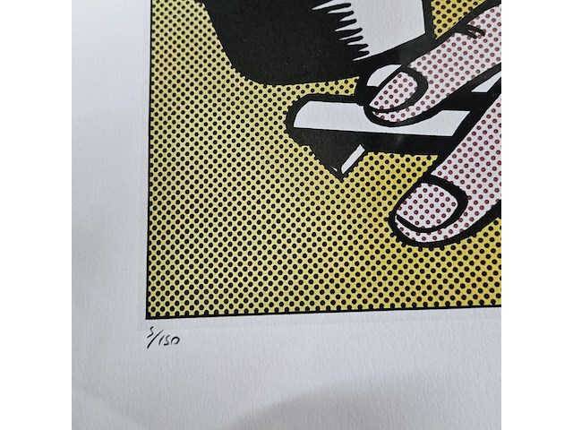 Roy lichtenstein - ''foot and hand'' - lithograaf - afbeelding 4 van  6