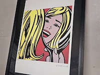 Roy lichtenstein - ''girl in mirror'' lithograaf - afbeelding 1 van  6