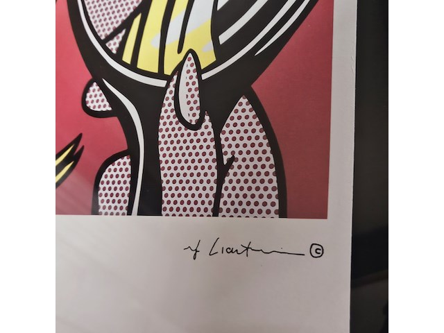 Roy lichtenstein - ''girl in mirror'' lithograaf - afbeelding 3 van  6
