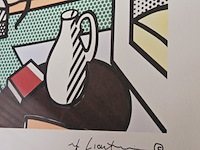 Roy lichtenstein - ''interior'' - lithograaf - afbeelding 4 van  7