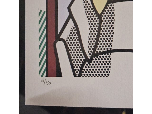 Roy lichtenstein - ''interior'' - lithograaf - afbeelding 5 van  7