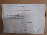 Roy lichtenstein - ''interior'' - lithograaf - afbeelding 7 van  7