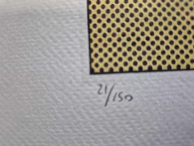 Roy lichtenstein - litho - 35 x 50 - afbeelding 2 van  4