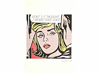 Roy lichtenstein - litho - 50 x 35