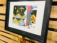 Roy lichtenstein lithograaf - gesigneerd met certificaat