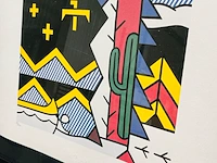 Roy lichtenstein lithograaf - gesigneerd met certificaat - afbeelding 2 van  7