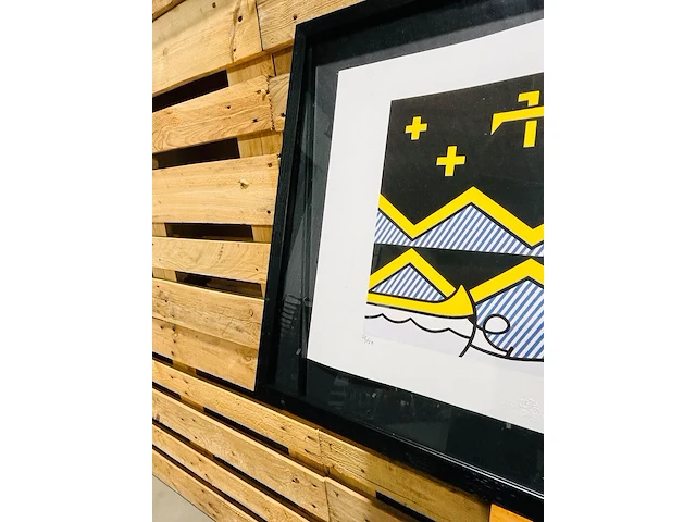 Roy lichtenstein lithograaf - gesigneerd met certificaat - afbeelding 3 van  7