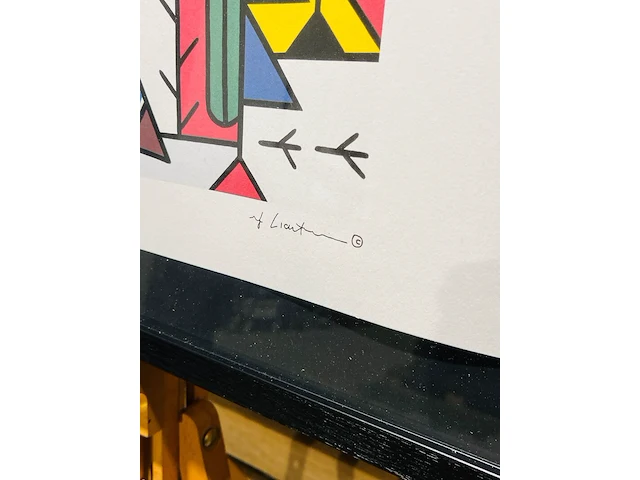 Roy lichtenstein lithograaf - gesigneerd met certificaat - afbeelding 4 van  7