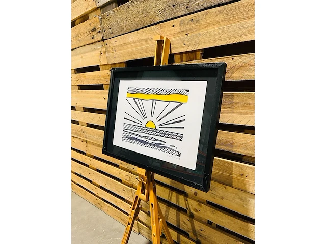 Roy lichtenstein lithograaf - gesigneerd met certificaat - afbeelding 1 van  6
