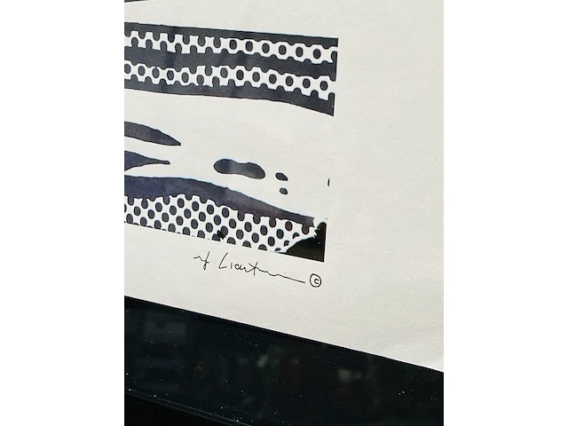 Roy lichtenstein lithograaf - gesigneerd met certificaat - afbeelding 3 van  6