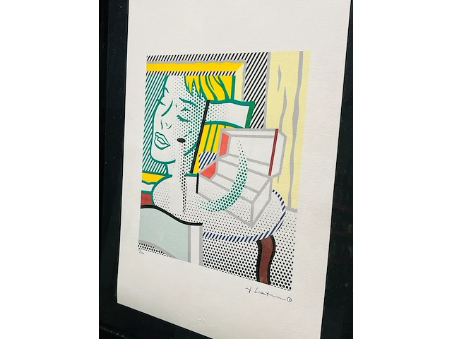 Roy lichtenstein lithograaf - gesigneerd met certificaat - afbeelding 2 van  6