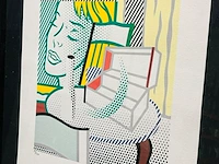 Roy lichtenstein lithograaf - gesigneerd met certificaat - afbeelding 2 van  6