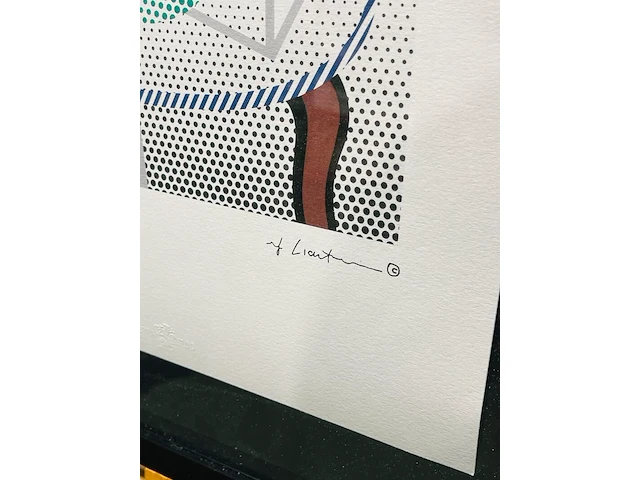 Roy lichtenstein lithograaf - gesigneerd met certificaat - afbeelding 3 van  6