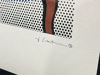 Roy lichtenstein lithograaf - gesigneerd met certificaat - afbeelding 3 van  6