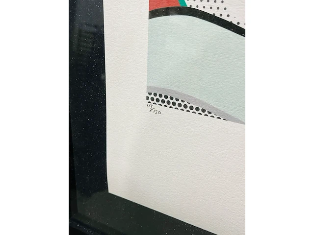 Roy lichtenstein lithograaf - gesigneerd met certificaat - afbeelding 4 van  6