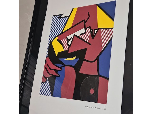 Roy lichtenstein lithograaf ''despair'' - limited edition - afbeelding 2 van  6
