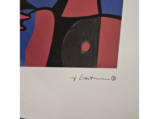 Roy lichtenstein lithograaf ''despair'' - limited edition - afbeelding 3 van  6