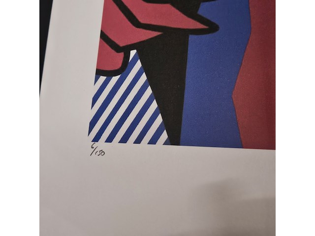 Roy lichtenstein lithograaf ''despair'' - limited edition - afbeelding 4 van  6